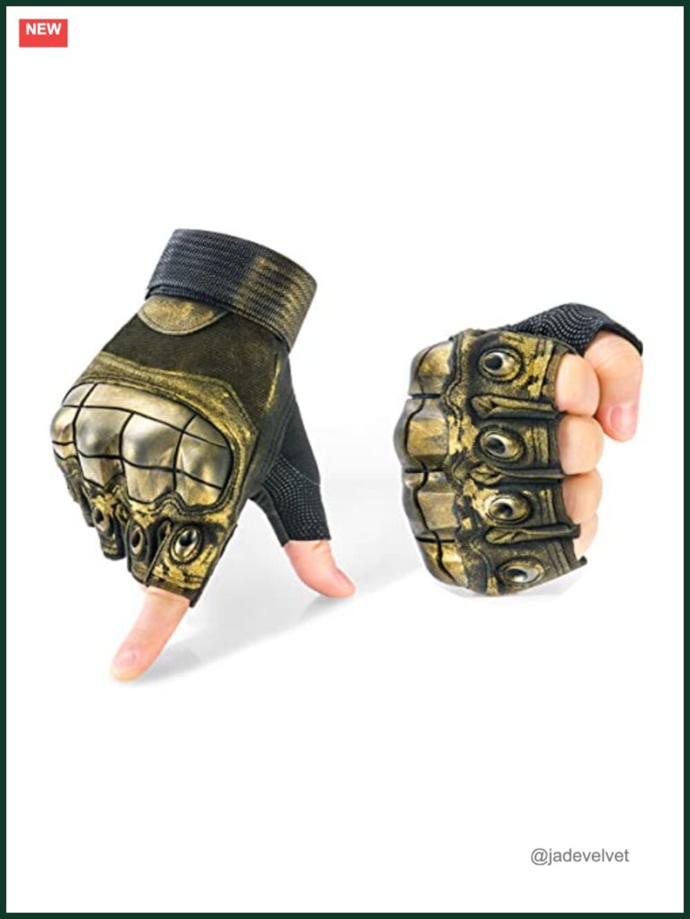 Fingerless Steampunk Gloves Faux Leather PU Cosplay Cycling Accessories